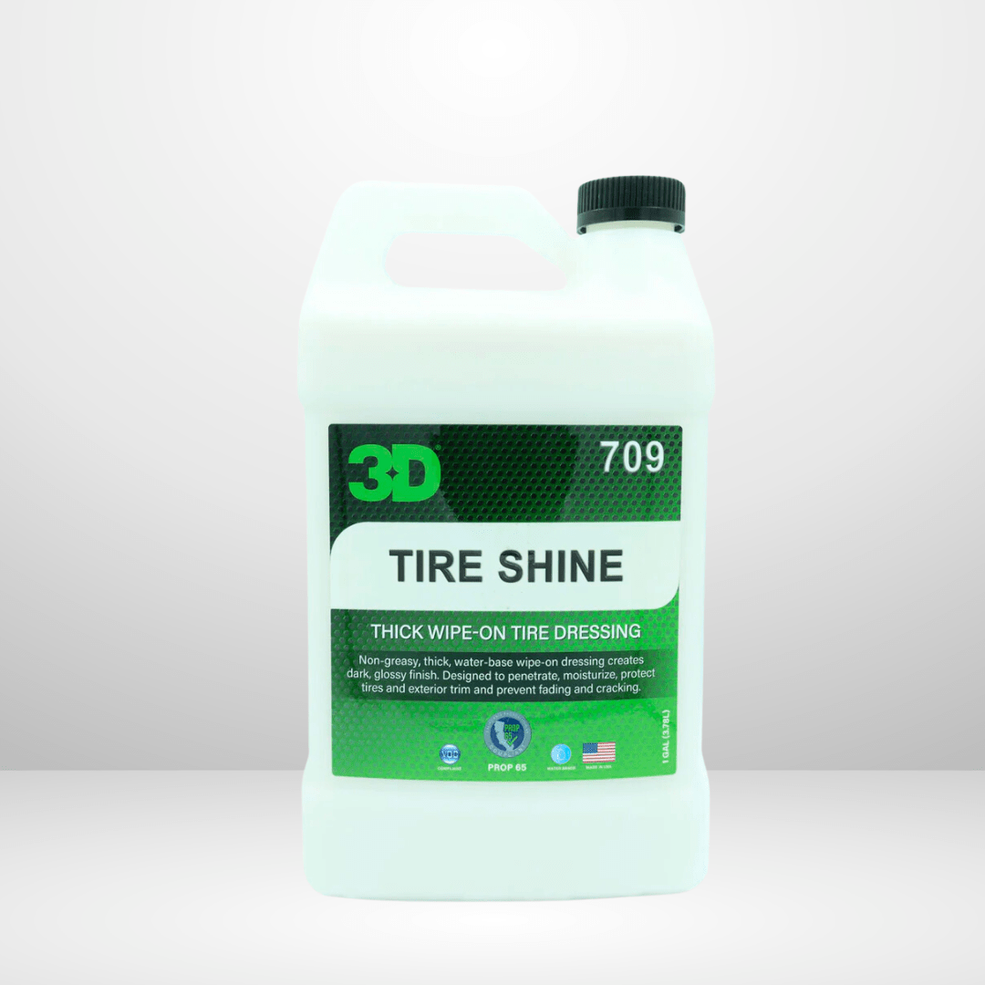 3D Tire Shine Thick Wipe-on Tire Dressing Gallon