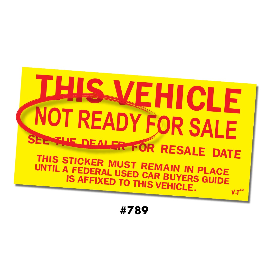 Versa Tags Not Ready Sale Sticker #789