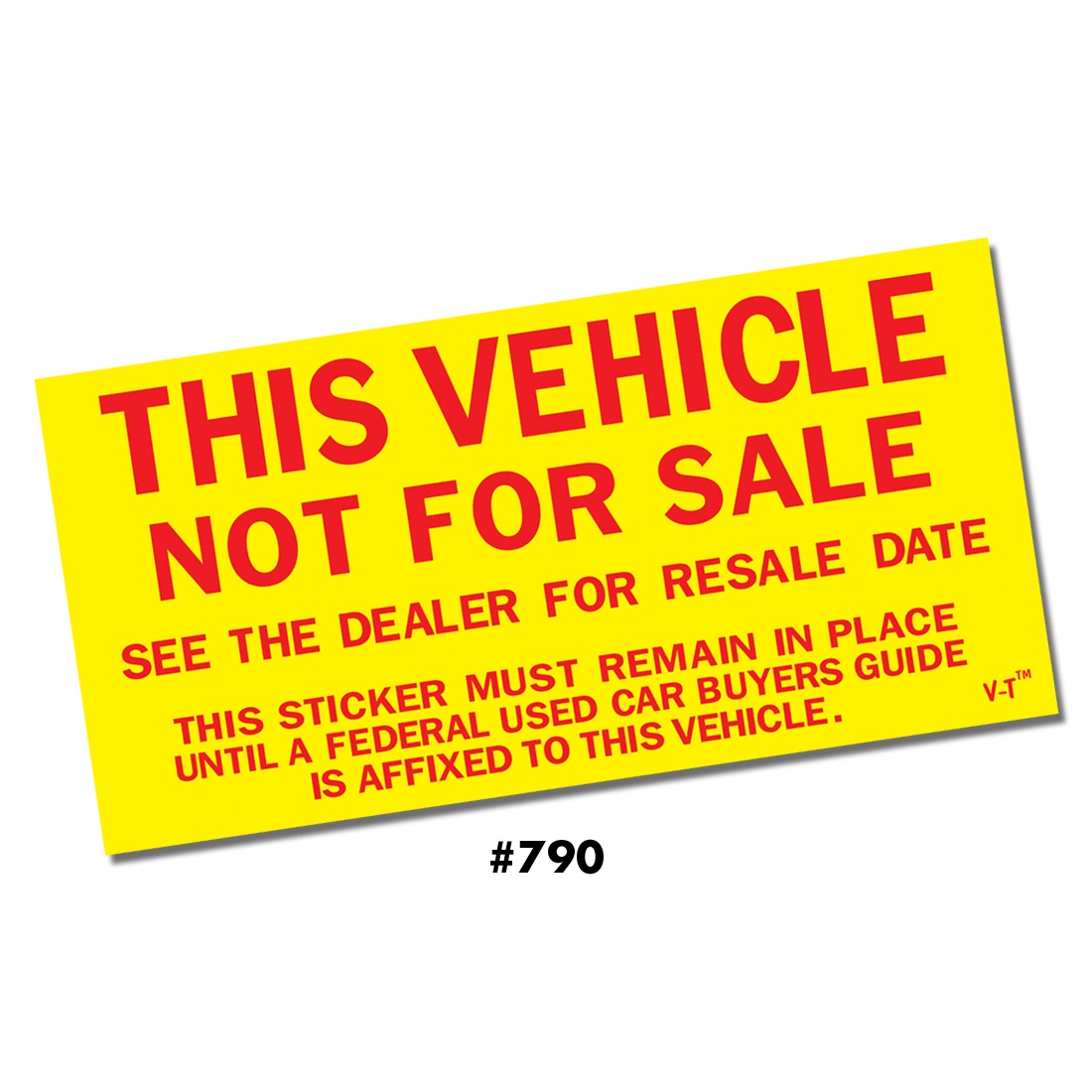 Versa Tags Not For Sale Sticker #790