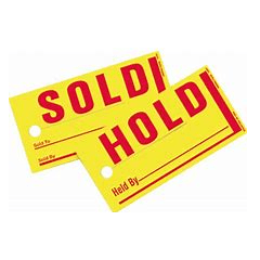 Versa Tags Mini Sold/Hold Tags #855