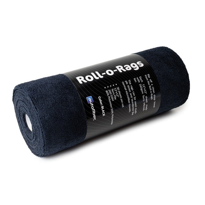 Auto Fiber Roll-of-rags Black
